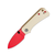 CIVIVI Baby Banter Folding Knife Ivory 2.34 Inch Plain Red Drop Point