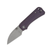 CIVIVI Baby Banter Purple 2.32 Inch Plain Gray Stonewash Wharncliffe  1