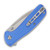 SENCUT ArcBlast Bright Blue 2.98in Plain Satin Drop Point 4