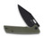 SENCUT GlideStrike Folding Knife OD Green 3.74 Inch Plain Clip Point