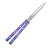 Lovins Customs Strix Balisong  Purple Anodized Titanium Handle S35VN Tanto Blade