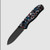 Kizer Drop Bear Folding Knife Nebula 2.97 Inch Plain DLC Drop Point