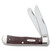 Case Jigged Brown Synthetic Trapper Folding Knife