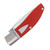 Begg Knives Mini Hunter Red 2.38in Plain Satin Drop Point