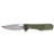 Gerber Minisada Folding Knife Flat Sage 3in Plain Stonewash Drop Point Open Front