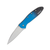 Kershaw Leek Blue and Black 3 Inch Plain Stonewash Wharncliffe 1