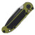 Microtech LUDT Automatic Knife OD Green 3.42in Black Clip Point
