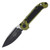 Microtech LUDT Automatic Knife OD Green 3.42in Black Clip Point