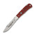 Queen Cutlery Red Bone One Blade Lockback Folding Knife