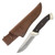 Puma SGB Griz Fixed Blade Knife Jacaranda 4.6in Plain Satin Clip Point