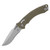 MT137RL11FLGTOD Microtech AMPHIBIAN RAM-LOK STW PART SERR FLUTED OLIVE DRAB G10