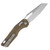 Microtech MSI Dark Earth Folding Knife 3.88in SW Part Serrated Blade