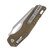 Microtech MSI Dark Earth Folding Knife 3.88in SW Part Serrated Blade