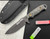 Dawson Knives Nomad Gray/Black 3.75in Plain Apocalypse Black Drop Point with Sheath