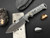 Dawson Knives Shepherd Gray/Black 3.87in Plain Apocalypse Black Clip Point with Sheath