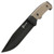 REAPR Brigade Desert Tan 5 Inch Plain Black Powder Coated Drop Point CTLR-018-TAN-RPR