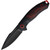 Rough Rider Red & Black G-10 Linerlock Folding Knife RR2676