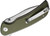 Sencut Borzam OD Green Folding Knife 3.46in Satin Drop Point Blade