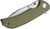 Sencut Borzam OD Green Folding Knife 3.46in Satin Drop Point Blade