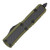 MICROTECH Daytona DE SS OD Green Carbon Fiber Inlay Black Plain Dagger