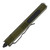 MICROTECH Daytona DE SS OD Green Carbon Fiber Inlay Black Plain Dagger