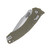 Microtech Amphibian Olive Drab Folding Knife 3.9in Apoc Drop Point