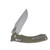 Microtech Amphibian Olive Drab Folding Knife 3.9in Apoc Drop Point