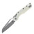 MICROTECH MSI® S/E TriGrip Polymer White Apocalyptic® Full Serrated
