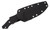 Kizer Magara Black 4.77in Stonewash Plain Clip Point Fixed Blade Knife