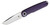Kizer Squidward Purple G10 Folding Knife 2.81in Satin Clip Point Blade