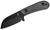 Kizer Cutlery Deckhand 2.95in Black Sheepsfoot Fixed Blade