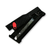 Reate Exo-U Gravity Knife Black Aluminum with Diamond Pattern Red Lock