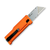 Reate Exo-U Gravity Knife Orange Aluminum W Diamond Pattern Black Lock