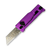 Reate Exo-U Gravity Knife Purple Aluminum w Diamond Pattern Black Lock