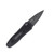 Kershaw Auto Launch 4 Button Lock Damascus Steel Spear Point Blade Black Anodized Aluminum Handle