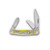 Frost Bear Hunter Stockman Folding Knife Yellow Grey Resin