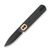 Vosteed Corgi Folding Knife 2.99 Inch Plain Black Stonewash Drop Point Front Open