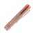 Vosteed Corgi Pup Folding Knife Orange 2.37in Plain Satin Drop Point Side Closed