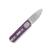 Vosteed Corgi Pup Folding Knife Purple 2.37in Plain Satin Drop Point Back Open