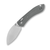 Vosteed Mini Nightshade 14C28N Gray Satin Shilin Cutter Crossbar Lock Knife