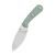 Kizer Baby Fixed Blade Knife Jade 3.85 Inch Plain Satin Leaf