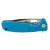 Honey Badger Medium Blue FRN Folding Knife 3.19in Satin Tanto Blade