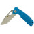 Honey Badger Medium Blue FRN Folding Knife 3.19in Satin Tanto Blade