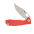 Honey Badger Small Flipper Orange 2.81 Inch Plain Satin Clip Point HB4080