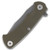 Hinderer Project X Tri-Way OD Green Working Finish S45VN Clip Point