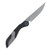 CRKT Princeton Wong Fial Flipper 12C27 Drop Point Black & Stainless Steel Handle CR5670