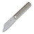 SENCUT Excalis Folding Knife White 2.97in Plain Satin Reverse Tanto
