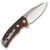 SENCUT Excalis Folding Knife Wood 2.97 Inch Plain Satin Reverse Tanto