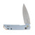 Kershaw Mini Iridium Folding Ice Blue 3in Plain Stonewash Spear Point KS2051