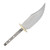 6in Clip Point Skinner Knife Blank Hidden Tang Brass Guard